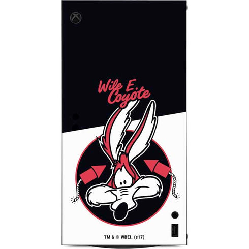 Looney Tunes Retro Wile E Coyote XBox Series X Digital Edition Console Skin