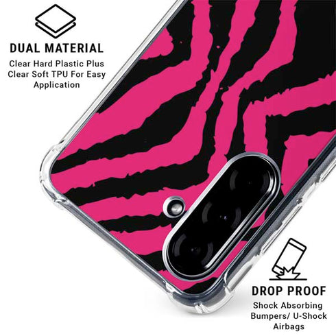 Retro Zebra Galaxy A36 5G Clear Case