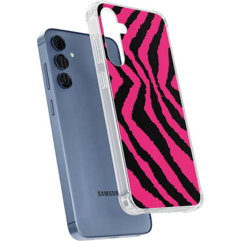 Retro Zebra Galaxy A55 5G Clear Case