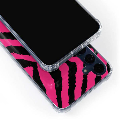 Retro Zebra Galaxy A55 5G Clear Case