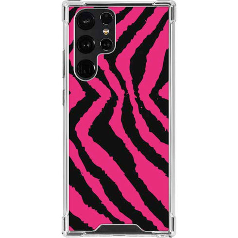 Retro Zebra Galaxy S23 Ultra Clear Case
