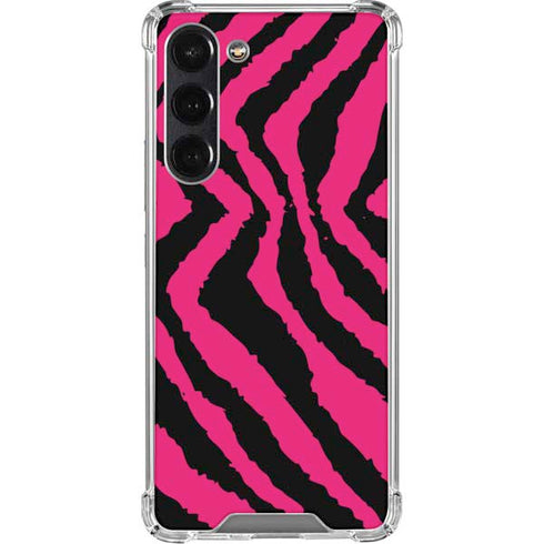 Retro Zebra Galaxy S24 FE Clear Case