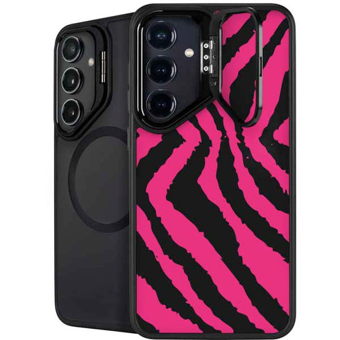 Retro Zebra Galaxy S24 FE Kickstand Case