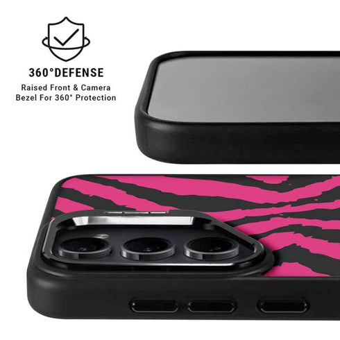 Retro Zebra Galaxy S25 Kickstand Case