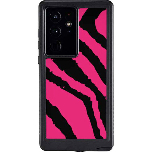 Retro Zebra Galaxy S24 Ultra Waterproof Case