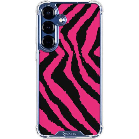 Retro Zebra Galaxy S25 Plus Clear Case
