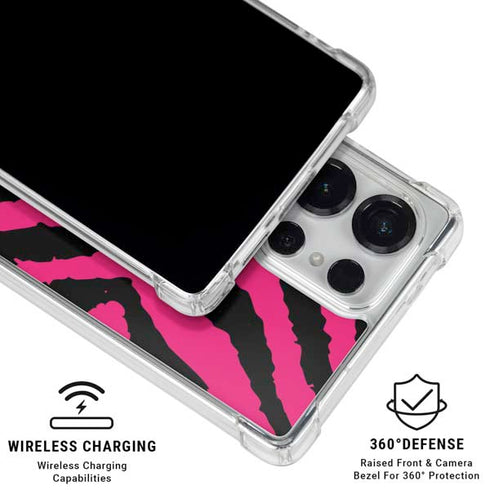 Retro Zebra Galaxy S25 Ultra Clear Case