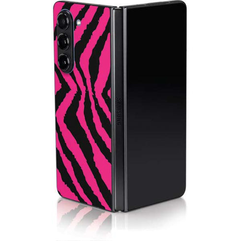 Retro Zebra Galaxy Z Fold5 5G Skin