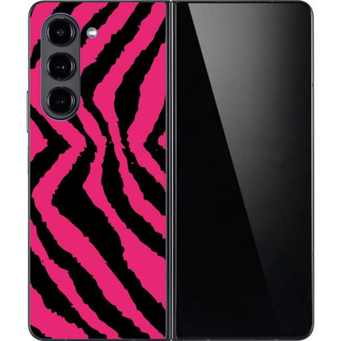Retro Zebra Galaxy Z Fold5 5G Skin