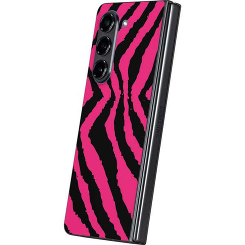 Retro Zebra Galaxy Z Fold5 5G Skin