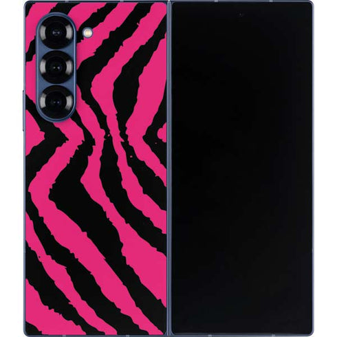 Retro Zebra Galaxy Z Fold6 Skin