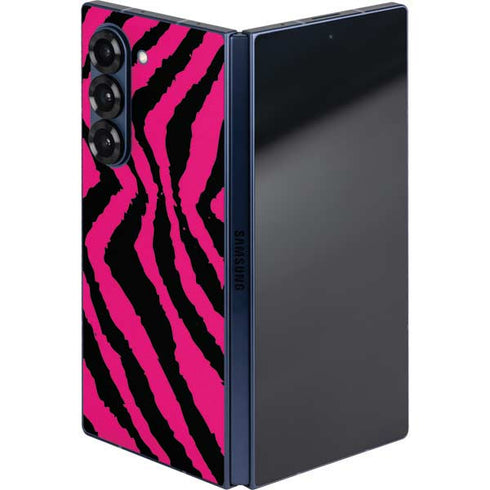 Retro Zebra Galaxy Z Fold6 Skin