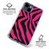 Retro Zebra iPhone 15 Clear Case