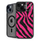 Retro Zebra iPhone 15 Plus Kickstand Case