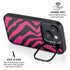 Retro Zebra iPhone 15 Plus Kickstand Case