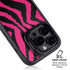 Retro Zebra iPhone 15 Pro Kickstand Case