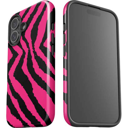 Retro Zebra iPhone 16 Impact Case