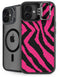 Retro Zebra iPhone 16 Kickstand Case