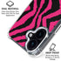 Retro Zebra iPhone 16 Plus Clear Case