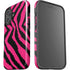 Retro Zebra iPhone 16 Plus Impact Case