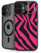 Retro Zebra iPhone 16 Plus Kickstand Case