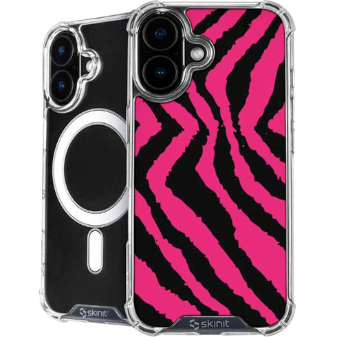 Retro Zebra iPhone 16 Plus MagSafe Case