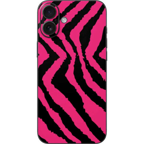 Retro Zebra iPhone 16 Plus Skin