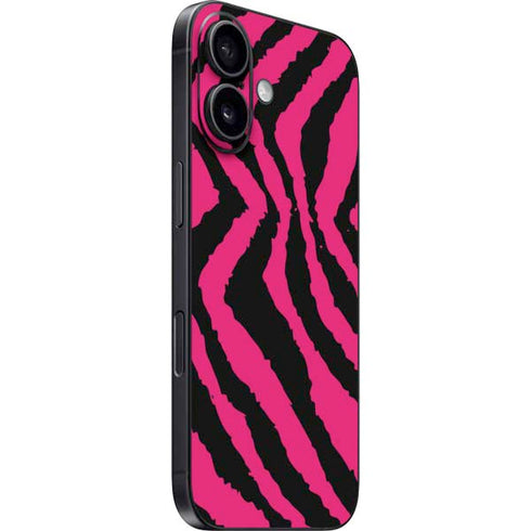 Retro Zebra iPhone 16 Plus Skin
