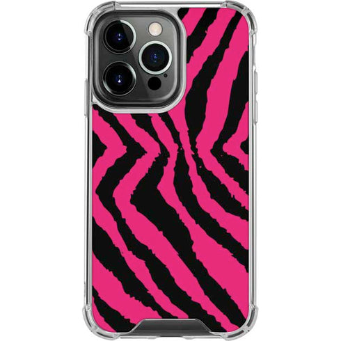 Retro Zebra iPhone 16 Pro Clear Case