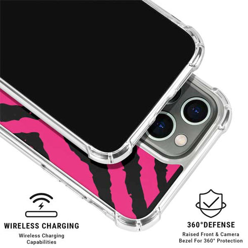 Retro Zebra iPhone 16 Pro Clear Case