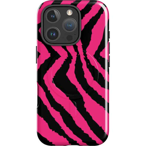 Retro Zebra iPhone 16 Pro Magsafe Impact Case