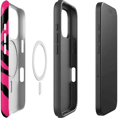 Retro Zebra iPhone 16 Pro Magsafe Impact Case