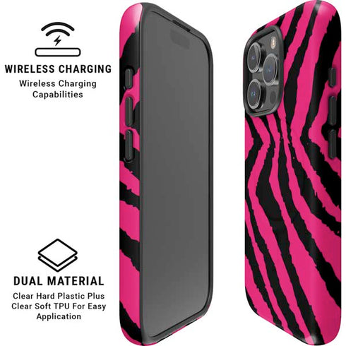 Retro Zebra iPhone 16 Pro Magsafe Impact Case