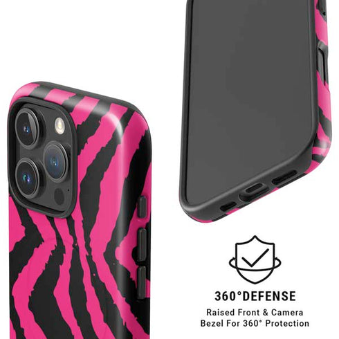 Retro Zebra iPhone 16 Pro Max Magsafe Impact Case