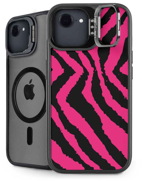 Retro Zebra iPhone 16e Kickstand Case