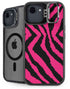Retro Zebra iPhone 16e Kickstand Case