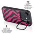 Retro Zebra iPhone 16e Kickstand Case