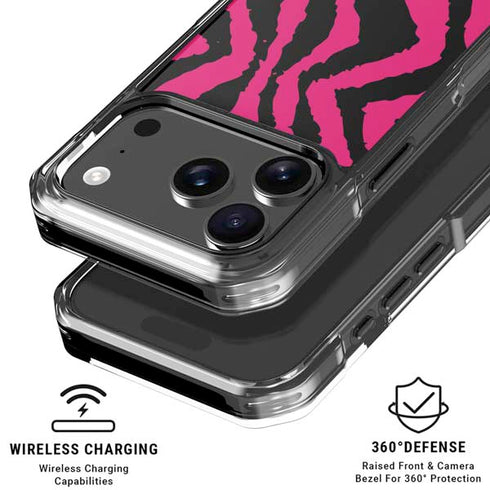 Retro Zebra iPhone 18 Pro Clear Case