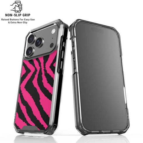 Retro Zebra iPhone 18 Pro Clear Case