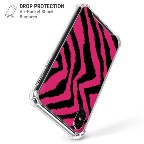 Retro Zebra iPhone X/XS Clear Case