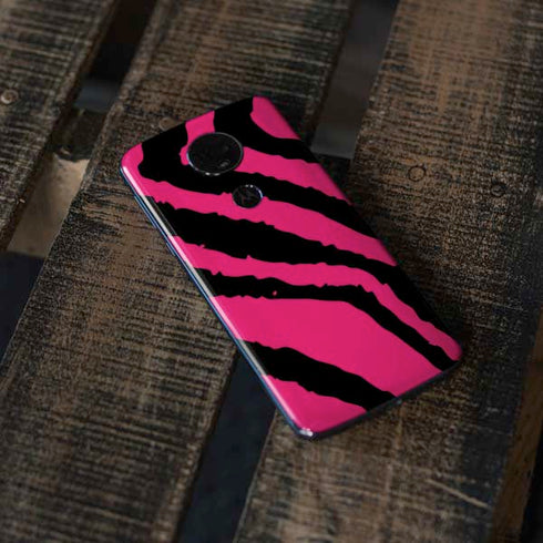 Retro Zebra Moto E5 Plus Skin