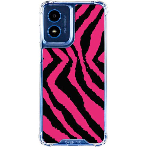 Retro Zebra Moto G Play 4G (2024) Clear Case
