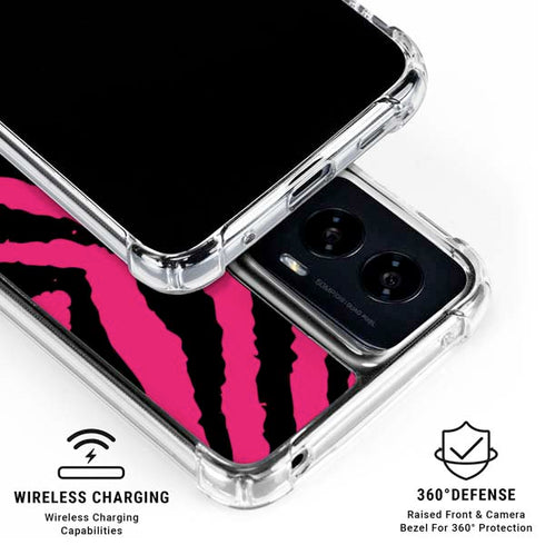 Retro Zebra Moto G Power 5G (2024) Clear Case
