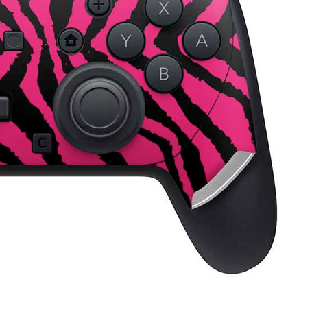 Retro Zebra Nintendo Switch 2 (2025) Pro Controller Skin