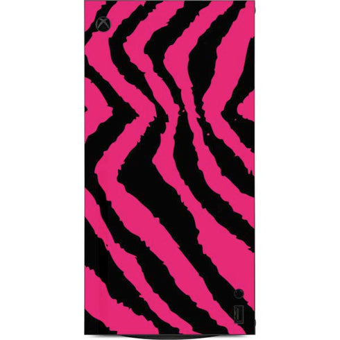 Retro Zebra XBox Series X Digital Edition Console Skin