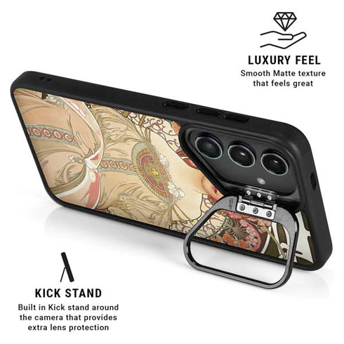 Alphonse Mucha Reverie 1897 Galaxy S25 Kickstand Case