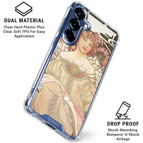 Alphonse Mucha Reverie 1897 Galaxy S25 Plus Clear Case