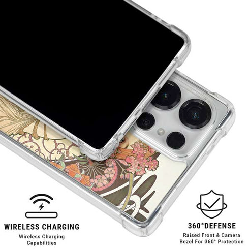 Alphonse Mucha Reverie 1897 Galaxy S25 Ultra Clear Case