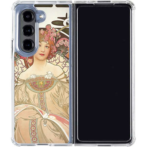 Alphonse Mucha Reverie 1897 Galaxy Z Fold5 5G Clear Case