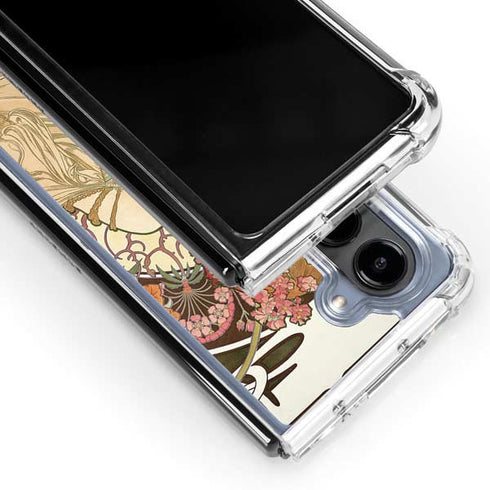 Alphonse Mucha Reverie 1897 Galaxy Z Fold5 5G Clear Case